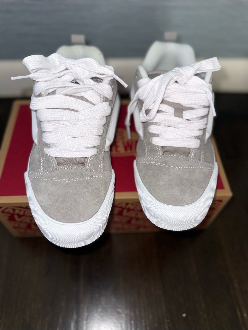 Vans Knu Skool Pig Suede Grey Sneakers 7.5M 9W New